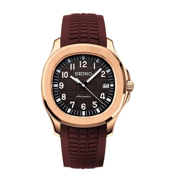 SEIKONAUT ROSE GOLD BROWN